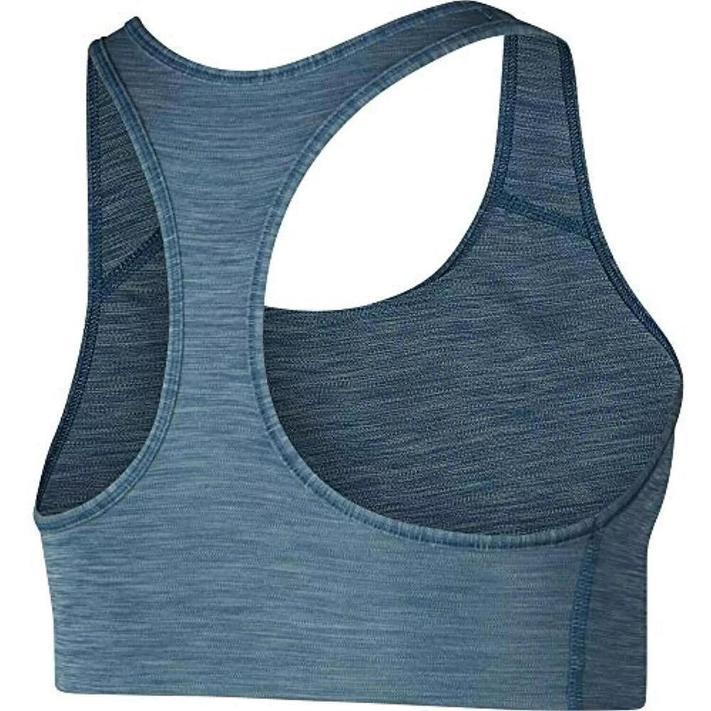 New Nike Women's Padded Swoosh Sports Bra, Color: Valerian Blue/Black, Size - XS - Picture 2 of 2